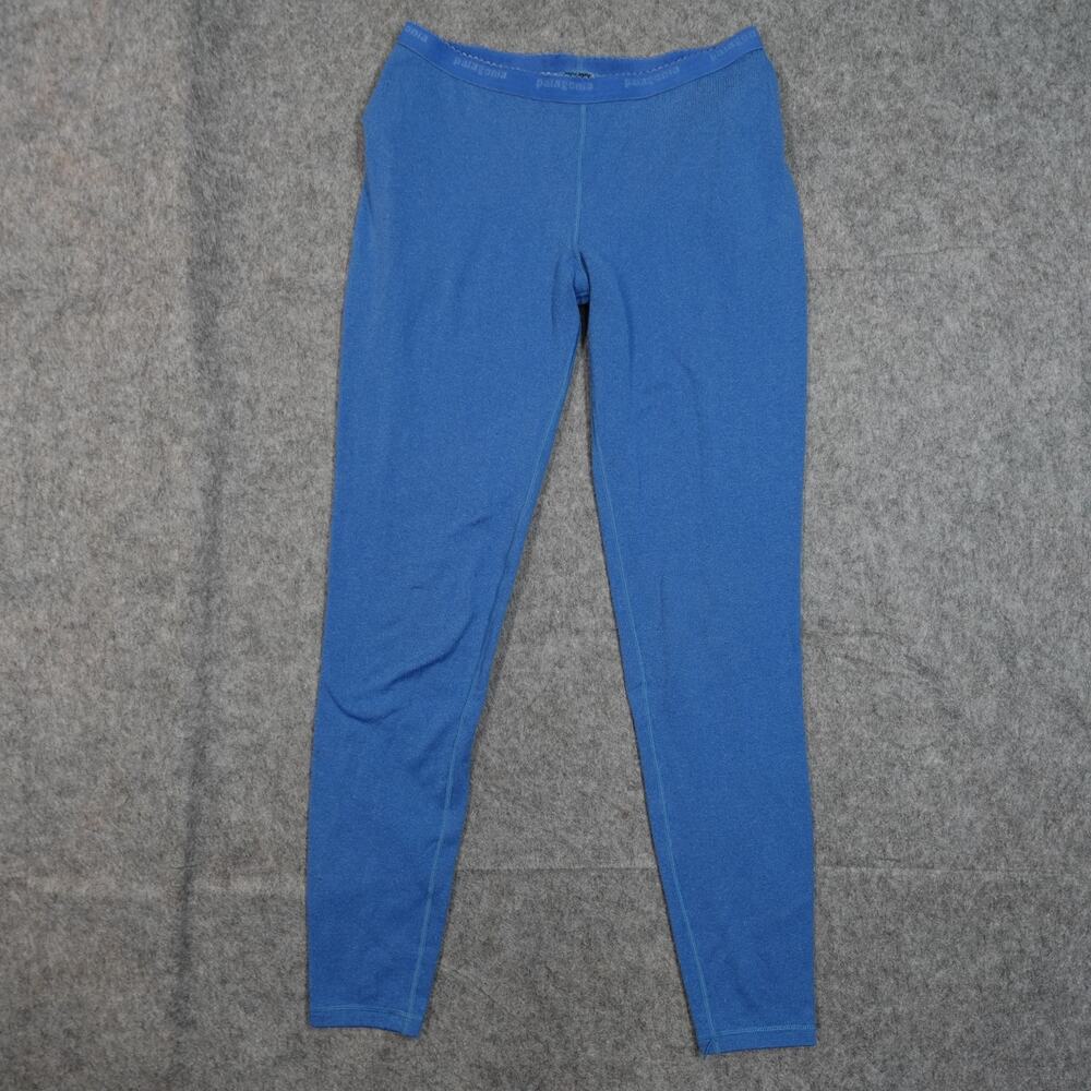 Patagonia Pants Womens Small Capilene‎ Baselayer Blue Pull On Winterwear Thermal